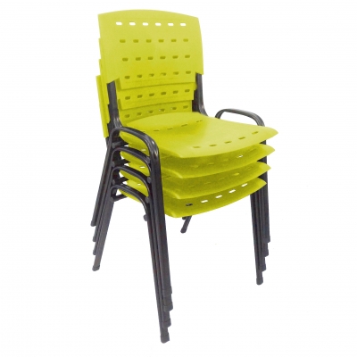 Kit 4 Cadeiras WP Flex Polipropileno Amarela