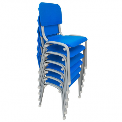 Kit 6 Cadeiras WP Kids Polipropileno Azul