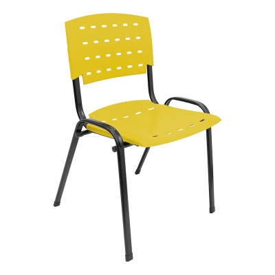 Kit 10 Cadeiras WP Flex Polipropileno Amarela
