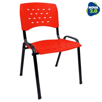 Kit 8 Cadeiras WP Flex Polipropileno Vermelha
