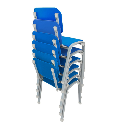 Kit 6 Cadeiras WP Kids Polipropileno Azul