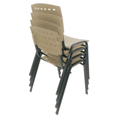 Kit 4 Cadeiras WP Flex Polipropileno Bege