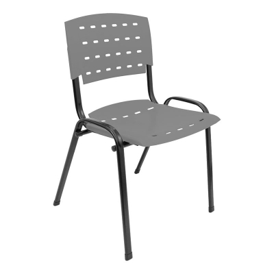 Kit 10 Cadeiras WP Flex Polipropileno Cinza
