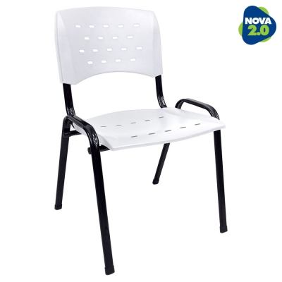 Kit 8 Cadeiras WP Flex Polipropileno Branca