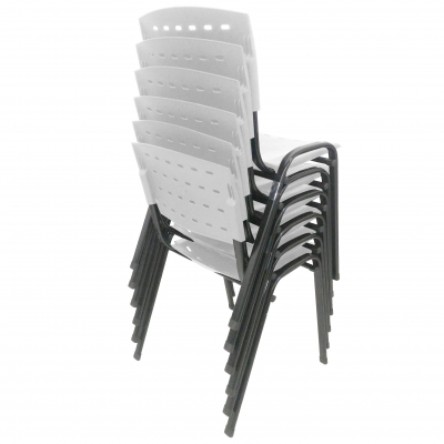 Kit 6 Cadeiras WP Flex Polipropileno Branca