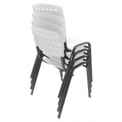 Kit 4 Cadeiras WP Flex Polipropileno Branca