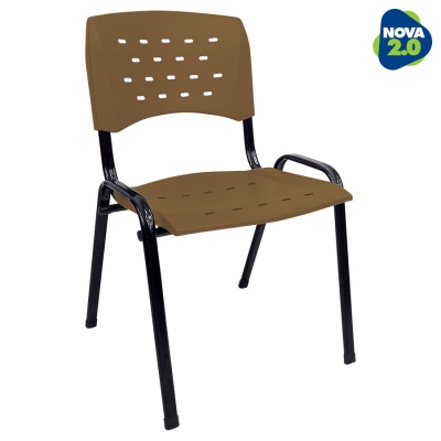 Kit 8 Cadeiras WP Flex Polipropileno Marrom