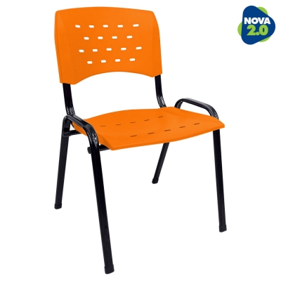 Kit 4 Cadeiras WP Flex Polipropileno Laranja