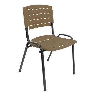 Kit 10 Cadeiras WP Flex Polipropileno Marrom